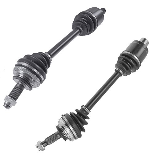 Image of TRQ Front Driver Side and Passenger Side CV Axle Assembly Set 2 Piece Compatible with 1994-2001 Acura Integra 1994-1997 Honda Civic del Sol VTEC 1999 Civic SI