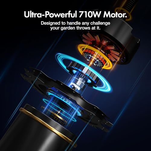 VonHaus Hedge Trimmer 710W – Electric Lightweight Corded Cutter for Hedges, Branches, Shrubs, Twigs – Comes with Blade Cover, 10m Cable, 61cm Blade, Rotating Handle, 2 Stage Safety Trigger 5 VonHaus Hedge Trimmer 710W – Electric Lightweight Corded Cutter for Hedges, Branches, Shrubs, Twigs – Comes with Blade Cover, 10m Cable, 61cm Blade, Rotating Handle, 2 Stage Safety Trigger - Image 5