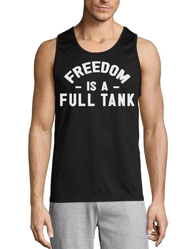 Débardeur en coton noir Freedom for Tank pour homme