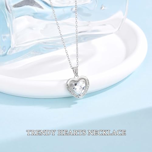 Necklace Gifts for Mom, Grandma, Daughter & Granddaughter - Trendy Hearts Jewelry Gifts for Christmas, Stocking Stuffers, Birthdays, Mothers Day & Valentines Day2