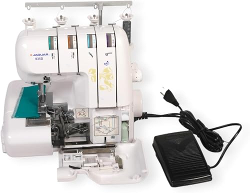 Surjeteuse Jaguar 935D overlock avec grand paquet d'accessoires pour couture