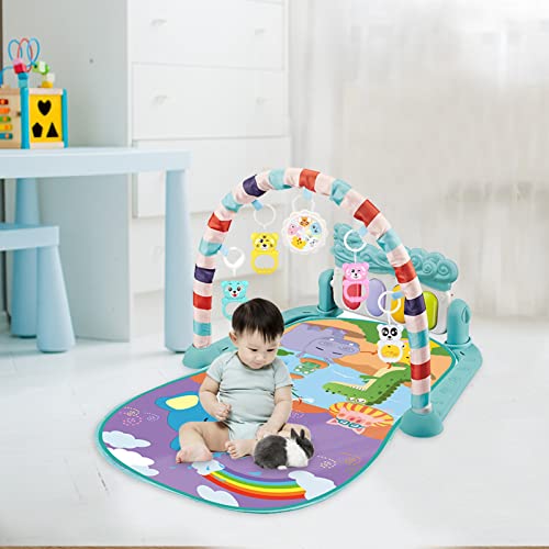 Tocar Ginásio para Bebê | Kick and Play Piano Gym mais espesso antiderrapante, visual, auditivo, tát
