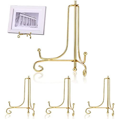 Eisen Display Ständer, 4 Stück Tellerhalter Staffelei, Metall...