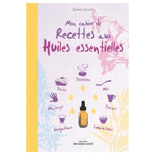 Mon cahier de recettes aux huiles essentielles