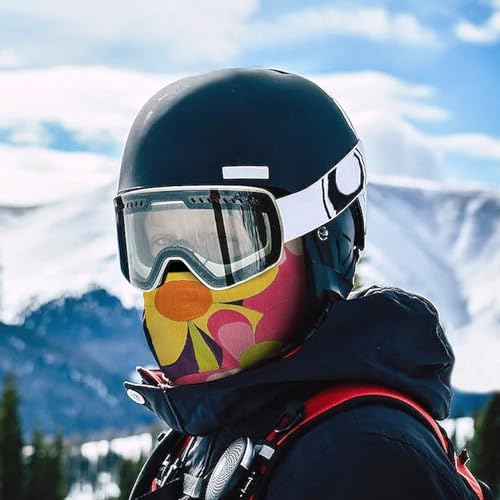 Balaclava para hombre y mujer, máscara completa para esquiar, con diseño de mariposas y flores, cubre cara para ciclismo miniatura 5