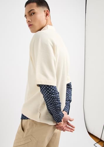 Armani Exchange Mens Long Sleeve Micro Print Button Down Shirt. Slim Fit2