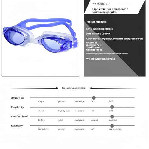 haetair Swimming Goggles For Men Women – Professional Fit & Comfort Unisex Swim Glasses For Adults Anti-Fog, Leak-Proof (Pink) by haetair - Image 5