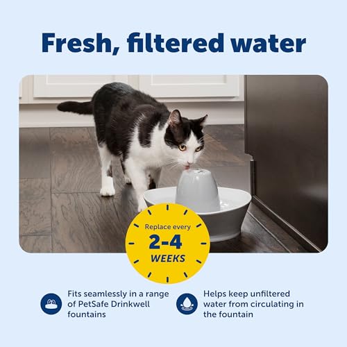 Image of PetSafe Drinkwell Pet Fountain Replacement Carbon Filters, 12 Filters | Certified Fit for Drinkwell Fountains, 50% More Carbon Than Generic Brands, 2-4 Weeks Filtration per Filter