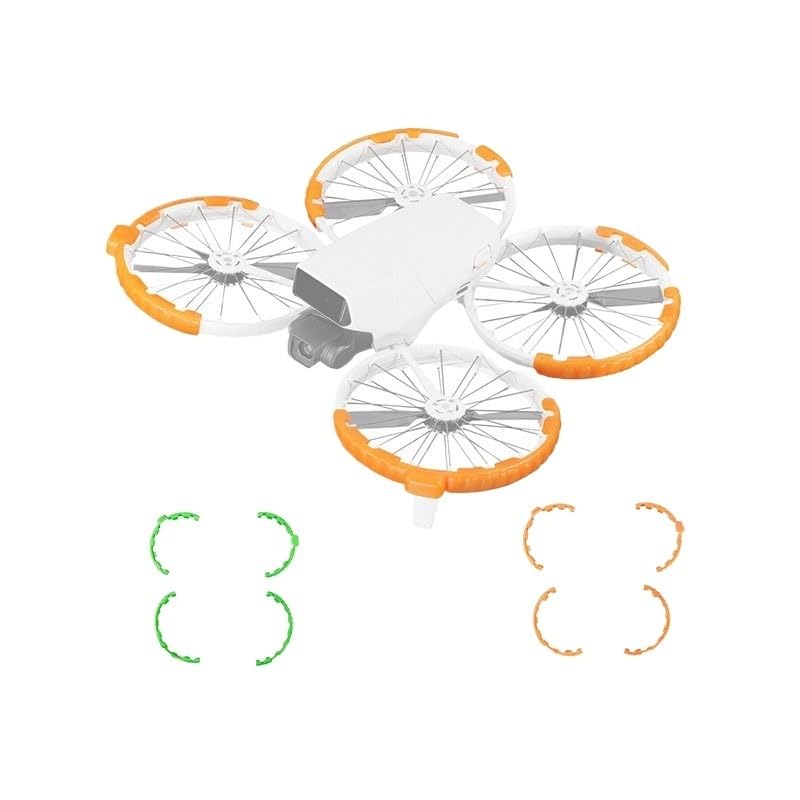 Compatible para VOLODYMYR Protector De Hélices Para DJI Flip | Anillos parachoques protegen hélices de daños por impacto(Orange)