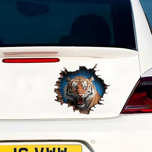 Vinilos Decorativos 3D Tigre Rompiendo Pared, Pack de 2 miniatura 7