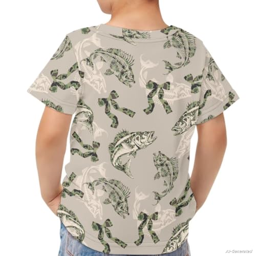 Image of Renewold Kids Novelty T-Shirt for Girls Boys Short Sleeve Crewneck Summer Tee Soft Breathable Graphic Shirt for Age 2-16