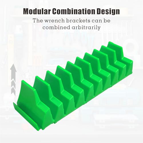 modular wrench organizer  40pcs wrench organizer for tool box - wrench organizer tooldrawer storagegift for father brother and boyfriendgreen