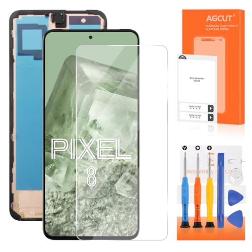 Écran original Google Pixel 8 GKWS6 avec afficheur LCD et châssis