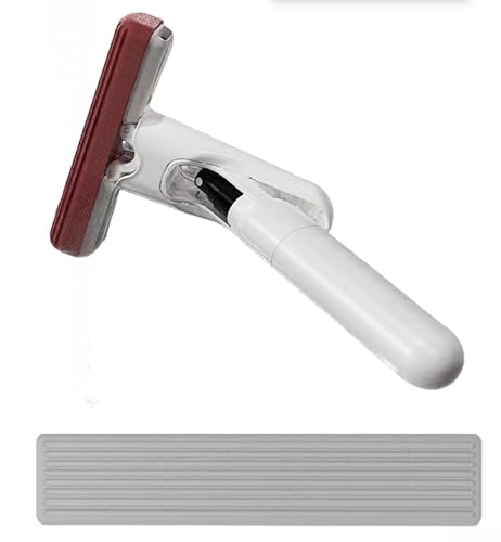 Mocio a spruzzo d'acqua portatile, lo strumento di pulizia perfetto per cucina, bagno e superfici del tavolo (bianco)