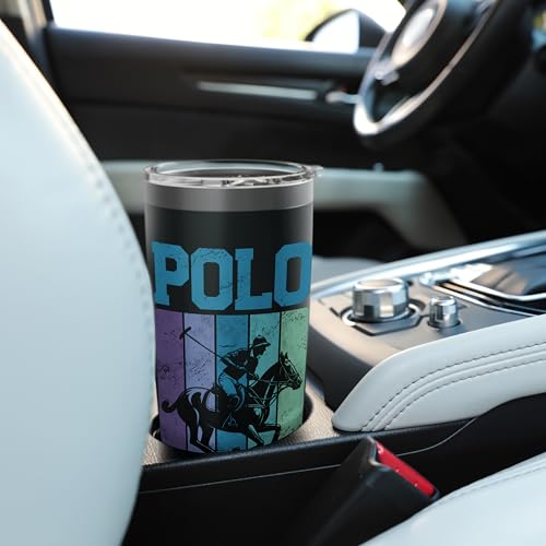 Polo Horse Polo Player Horseback Riding Equestrian Sport Stainless Steel Insulated Tumbler