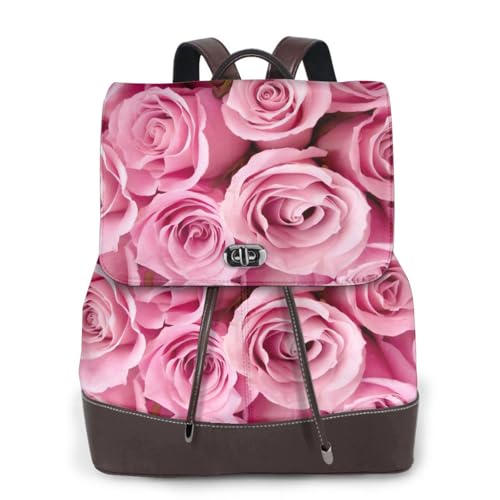 Sac à dos ordinateur imprimé rose idéal pour le campus, vos randonnées et voyages