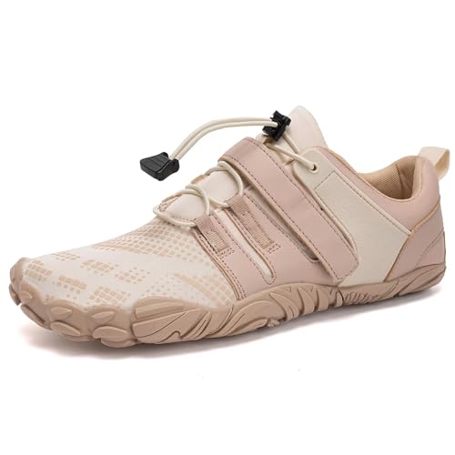 WateLves Water Shoes Mens Womens Beach Swim Shoes Quick-Dry Aqua Socks Pool Shoes for Surf Yoga Water Aerobics(J-Beige, 39)