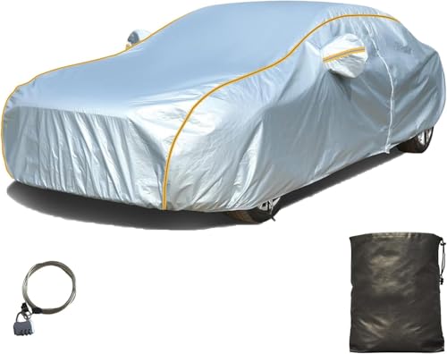YISIYISAN Cubre Coche Exterior para TS50 (2002), Funda Antivento E Impermeabile Cobertura Total del Automóvil Impermeable, Gray-White