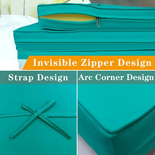 Bextile Outdoor Patio Cushion Covers Replacement, 14 Piece Outdoor Cushion Slipcovers, Water-Resistant Patio Furniture Cushion Covers With Zipper (C) #TOP5