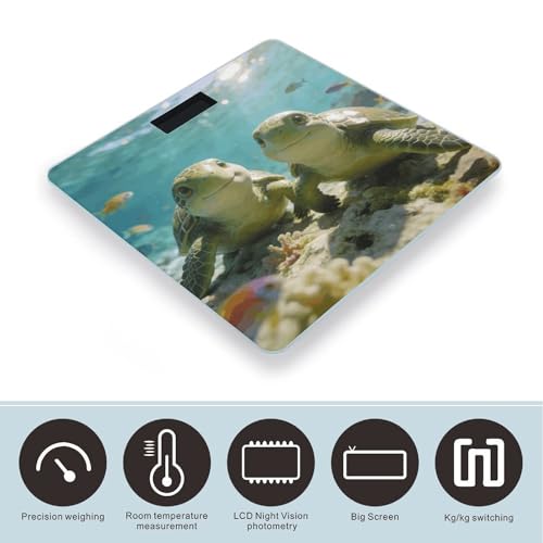 Báscula digital Cute Turtles para peso corporal precisa miniatura 3