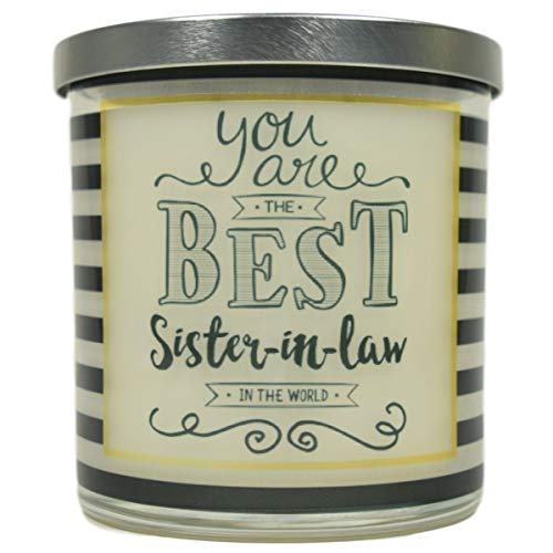 You Are The Best Sister-In-Law In The World Candle - Natural Soy Candle, 12 oz Glass Soy Candle, Sister Christmas Gift, Scented Candles Handmade, Sister Gifts