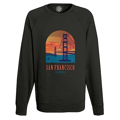Sweatshirt Homme San Francisco avec imprimé Golden Gate Bridge style Californie