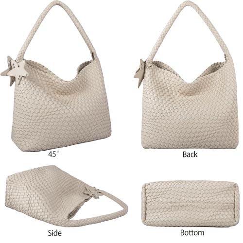 Image of Shoulder Hobo Bags for Women,Summer Beach and Travel Mini Cute Tote Bag,Soft Vegan Leather Underarm Purse for Daily | Soft Underarm Bags