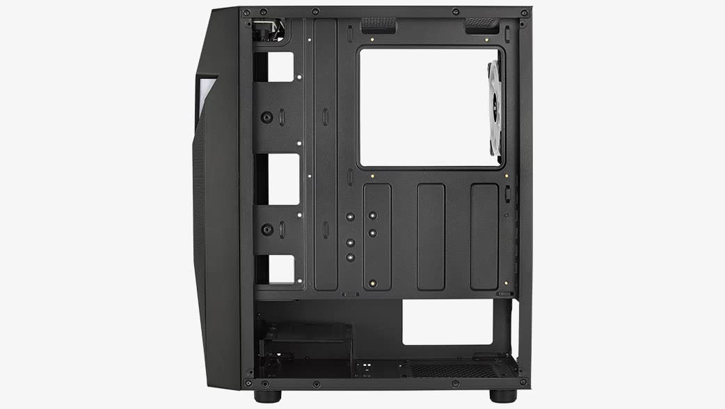 Caja Media Torre ATX AeroCool Scape V2 RGB con Panel acristalado, Color Negro