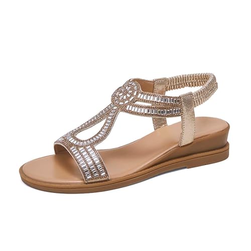 Sandalias de mujer de verano cómodo con elástico para olvidarse de las rozaduras al caminar