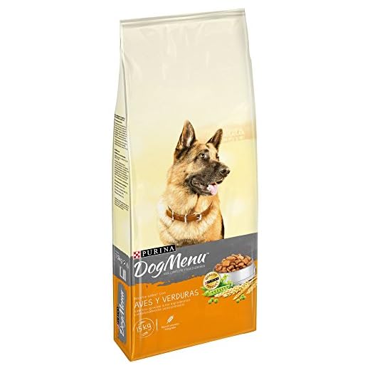 Purina Dog Menu Pienso para Perro Adulto Aves y Verduras 15 Kg