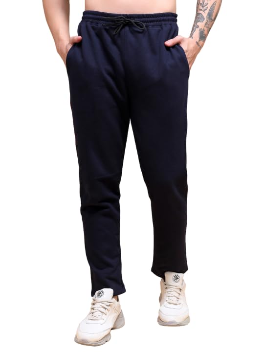 Comfortable Cotton Fleece Ultra Soft Stylish Joggers Pyjama for Running, Gym Sports Lower | Summer Regular Fit Casual Track Pants with Two Pockets and Elastic Drawstring for Men-image-7