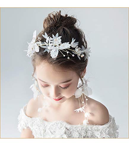 LYM Headband garland girl floral hair hair accessories headdress headband holiday accessories (color : A)