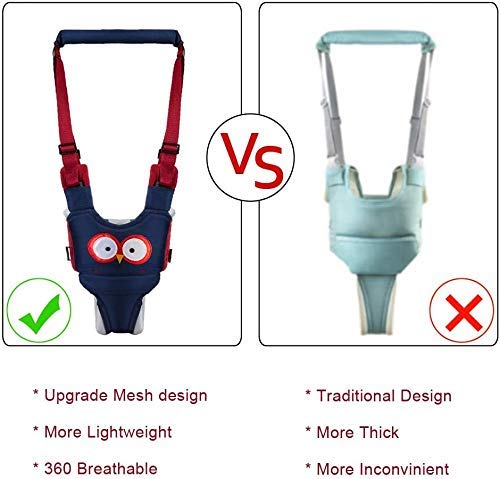 Baby Walker,Baby Walking Harness, Walking Learning Helper with 1 Pair Knee Pads, Adjustable Infant Walker Helper Assistant Suitable for 7 to 24 Months Babies