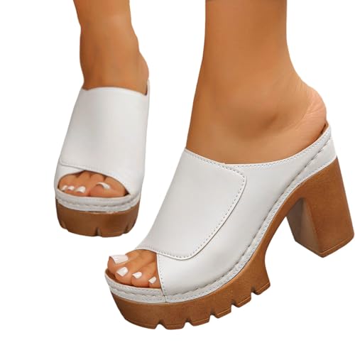 Talon bloc stable sandales confortables et légères - 4