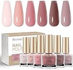 Nail Polish Set, Regular Quick Dry Nail Polish Non Toxic No Gel Fast Dry Classic Neutral Color for Women Salon DIY Nails Art 6 Colors