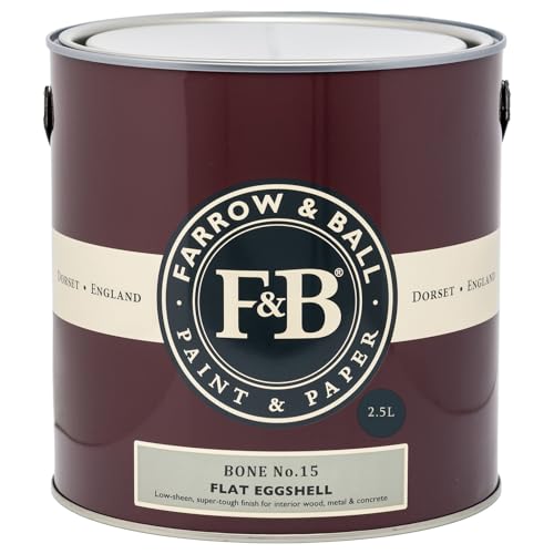 Image of Farrow & Ball Bone No. 15 Flat Eggshell 2.5L