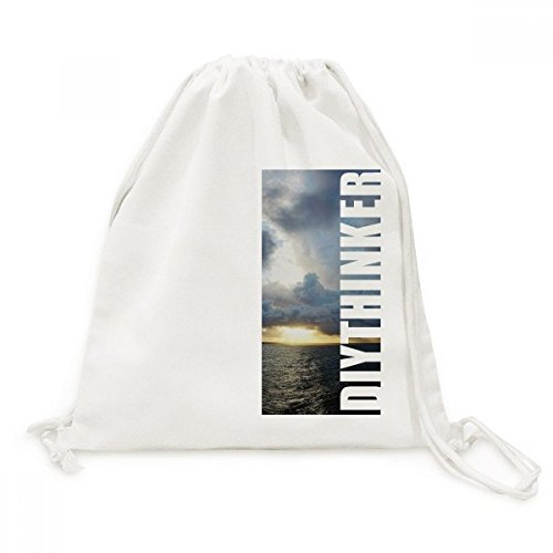 Sac à dos Ocean Dark Science Nature en toile imprimée photo pour excursion