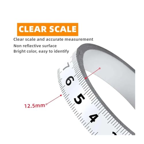 Cinta Métrica Autoadhesiva Acero Inoxidable 5M miniatura 3