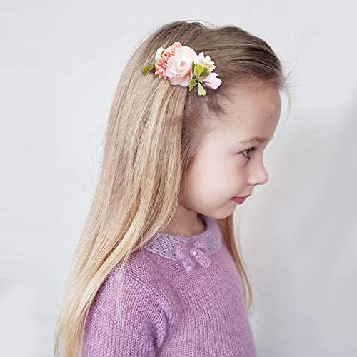 Cherrboll FJ3-A Flower Hair Clips Set-Cherrboll 3Pcs Floral Hair Bow Accessories thumb #3