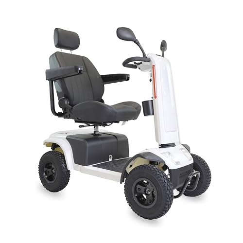 KMINA Scooter Eléctrico Adulto Todoterreno para Personas con Movilidad Reducida, Batería de Litio 52Ah (Autonomía 30-35km), Ruedas Grandes, Robusto, Fácil Montaje, Luz Frontal e Intermitentes