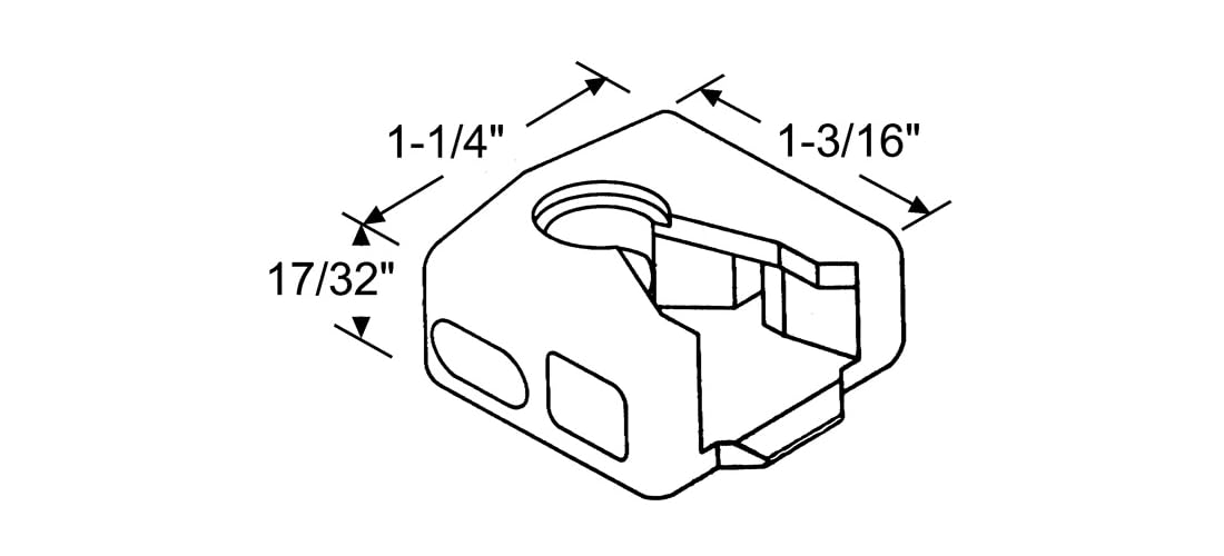 Brixwell 62-512 Locking Terminal Housing 9/16in Diameter Hole hwp810