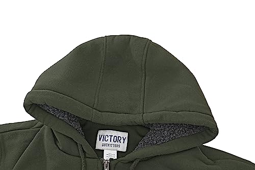 Victory Outfitters Heavyweight Sherpa Lined Fleece Hoodie Sweatshirts for Men Winter Zip up Plus Size Jacket4