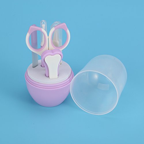 5 peças de conjunto de cuidados de cuidados para bebês com cortador de unhas pinça portátil para via