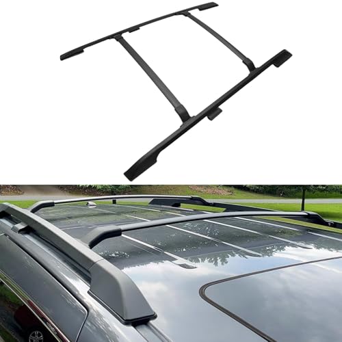 Roof Rack Kit Cross Bars Side Rails Fit for Honda Odyssey 2011 2012 2013 2014 2015 2016 2017, Rooftop Luggage Rack Roof Side Rail Crossbars, Load-Bearing Capacity 165 pounds, Black(4Pcs)