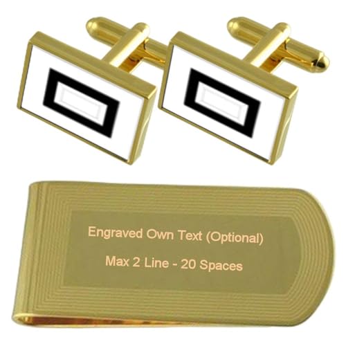 Gemelos de la Royal Navy Officer Cadet dorados para trajes de gala y eventos formales