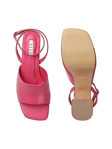 Image of ELLE Women's Block Heels Sandal with Ankle Strap
