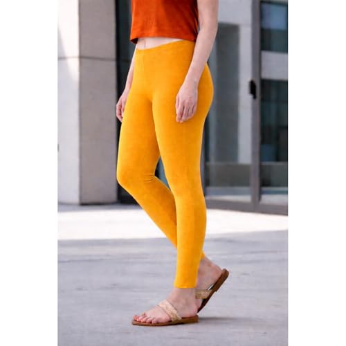 Image of Women Cotton Ankle Leggings Combo | Soft Stretchable Breathable Fabric | High Waist Comfortable Fit Bottom Wear for Kurti Office Casual & Daily Use