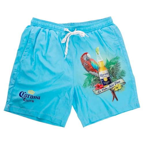 Corona Extra La Vida Mas Fina Tropical Board Shorts