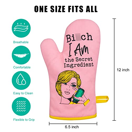 Miracu-Oven-Mitt-Funny-Kitchen-Cooking-Oven-Mitts-Pink-Kitchen-Accessories-Housewarming-Gifts-for-Women-Baker-House-Warming-Gifts-New-Home-Fun-Christmas-Birthday-Baking-Gifts-for-Women-Mom