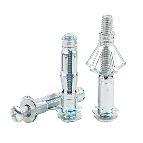 Fungar 5 Pezzi M6 M8 Ancoraggi per Pareti Cave Fissaggi Tasselli di Ancoraggio Vite A Espansione Bulloni per Muro a Secco Fissaggi per Pareti